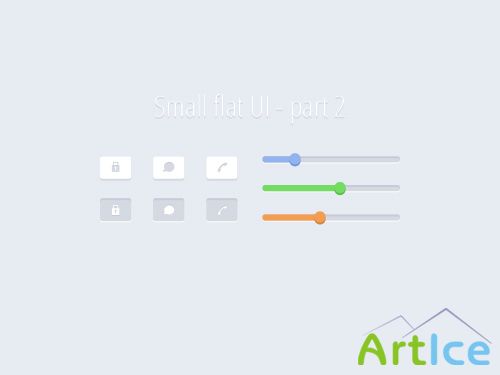 PSD Web Design - Flat UI kit part2
