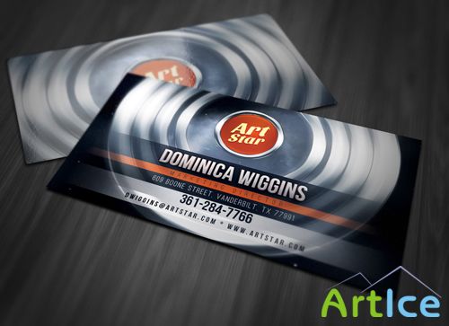 Abstract Circles Business Card