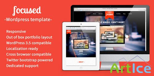 ThemeForest - focused v1.0 - One Page HTML5 Responsive WordPress Them - FULL