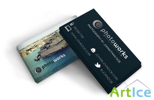 Photographers Business Card PSD Template