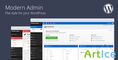 CodeCanyon - Modern Admin - Flat style for your WordPress