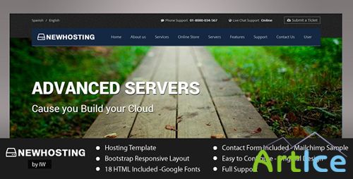 ThemeForest - NewHosting - Responsive Hosting HTML Template - RIP