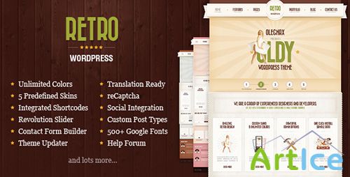 ThemeForest - Retro v1.0 - Premium Vintage WordPress Theme - FULL