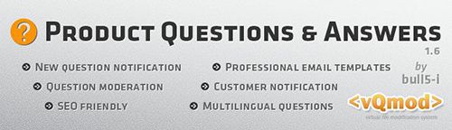 Product Questions & Answers / Ask a Question Extension for OpenCart