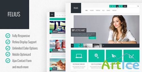 ThemeForest - Felius - Responsive Multipurpose Template - RIP