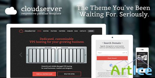 ThemeForest - CloudServer - One Page Responsive Hosting Template - RIP