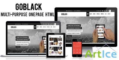 ThemeForest - Goblack - Multi-Purpose One Page HTML Template - RIP