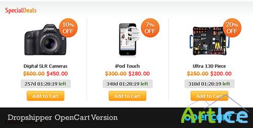 ThemeForest - Dropshipper OpenCart Theme (Update: 12 Feb 2013)