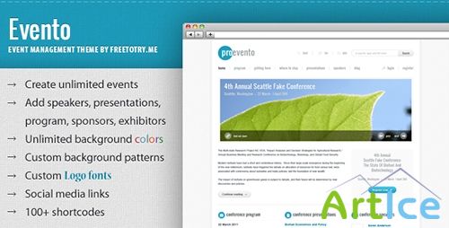 ThemeForest - Evento v1.4 - Event Management WordPress Theme