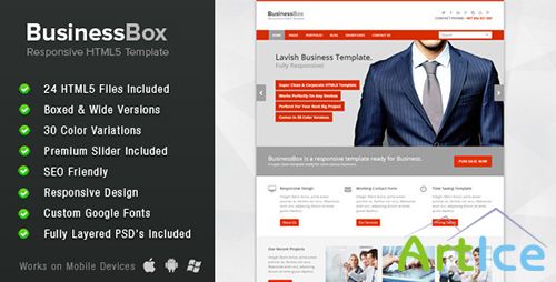 ThemeForest - BusinessBox - Corporate Business Template - RIP