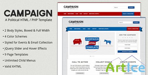 ThemeForest - Campaign v1.2 - Political HTML Template - FULL