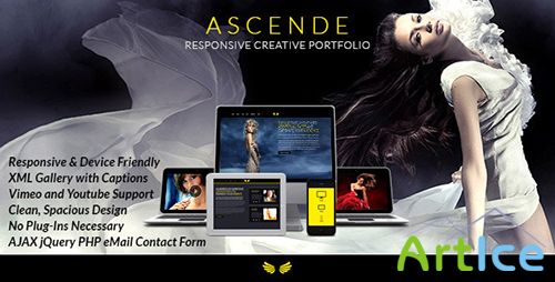 ThemeForest - Ascende Responsive Photo & Video Portfolio Gallery - RIP