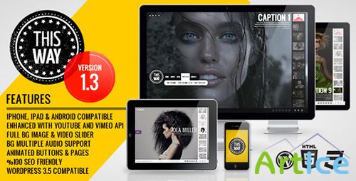 ThemeForest - This Way WP v1.2.0 - Full Video/Image Background with Audio