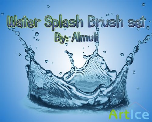 ABR Brush Set For Adobe Photoshop - Water Splash