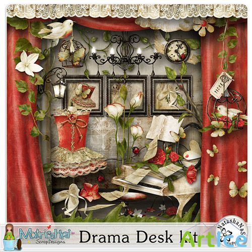 Scrap Set - Drama Desk PNG and JPG Files