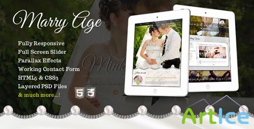 ThemeForest - Marry Age - Responsive One Page Wedding Template - RIP