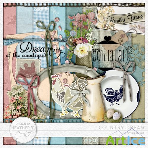 Scrap Set - Country Dream PNG and JPG Files