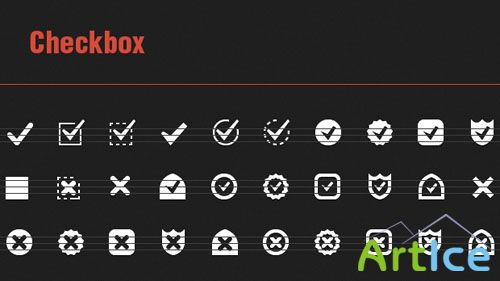 30 Vector Checkbox Icons