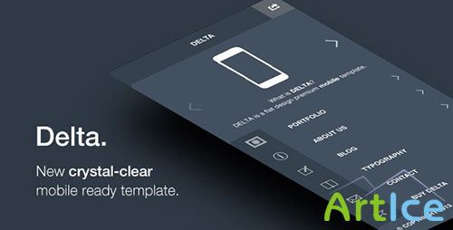 ThemeForest - Delta - Flat Designed Mobile Template - RIP