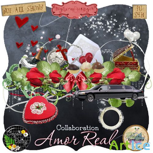 Scrap Set - Amor Real PNG and JPG Files