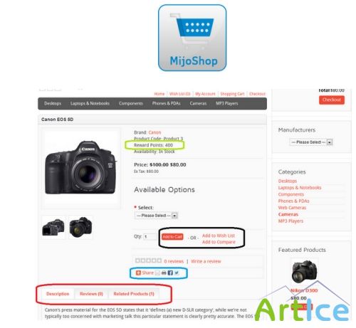 MijoShop v1.6.3 - Joomla 2.5 - 3.x Shopping Cart