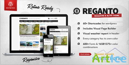 ThemeForest - Reganto v1.2.9 - Massive Magazine WordPress Theme