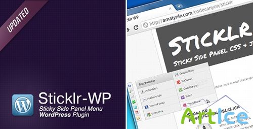 CodeCanyon - Sticklr WP v1.3.0 - Sticky Side Panel WordPress Plugin