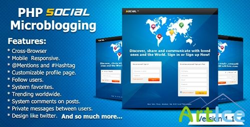 CodeCanyon - PHP Social Microblogging v1.0