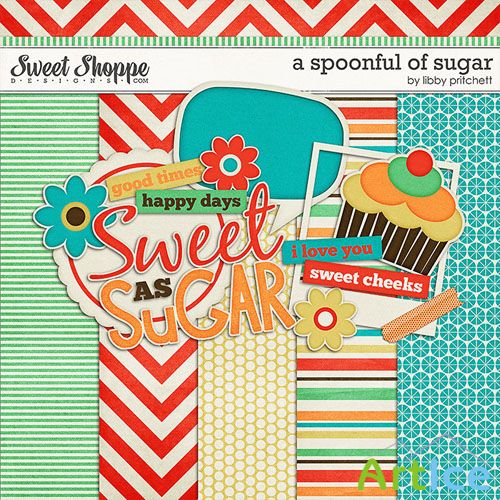 Scrap Set - A Spoonful of Sugar PNG and JPG Files