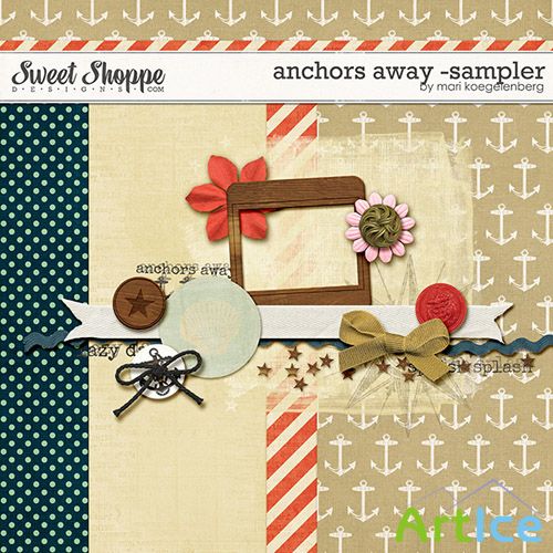 Scrap Set - Anchors Away - Sampler PNG and JPG Files