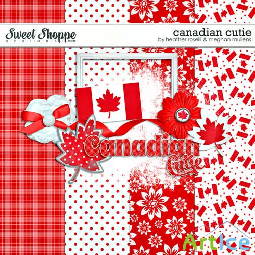 Scrap Set - Canadian Cutie PNG and JPG Files