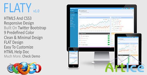 ThemeForest - FLATY - Premium Responsive Admin Template - RIP