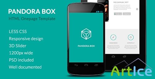 ThemeForest - Pandora Box: Mobile Develop Onepage HTML Template - RIP