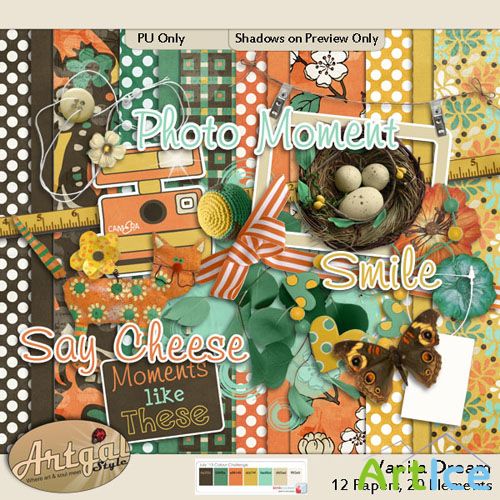 Scrap Set - Vanila Dream PNG and JPG Files