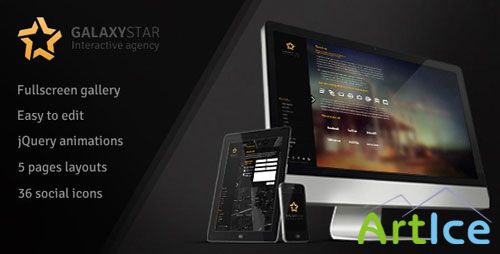 ThemeForest - GalaxyStar v1.0 - Portfolio WordPress Theme