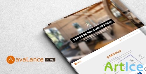 ThemeForest - Avalance - Responsive Portfolio HTML Template - RIP