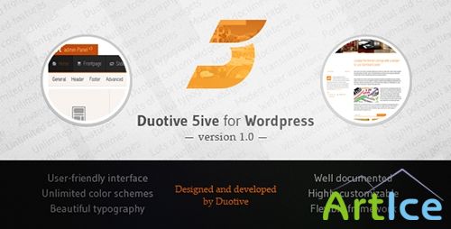 ThemeForest - Duotive 5ive v1.09 for WordPress - FULL