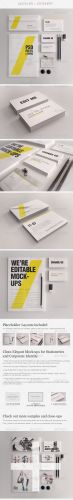 GraphicRiver - Realistic Stationery Mockups Set 1- Corporate ID 3358091