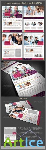 GraphicRiver - 4 Clean Business Flyers 2084269