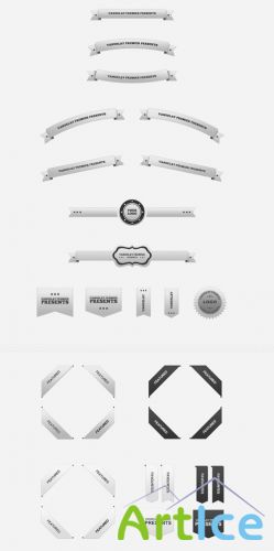 Web Ribbons PSD