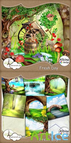 Scrap Set - Fresh Day PNG and JPG Files