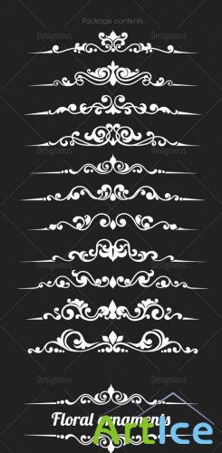 Ornamental Floral Vector Pack 151