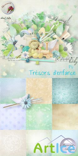 Scrap Set - Tresors Denfance PNG and JPG Files