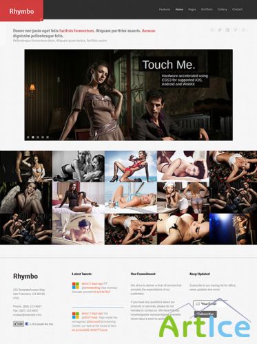 DreamTemplate - rhymbo - Responsive Website Template