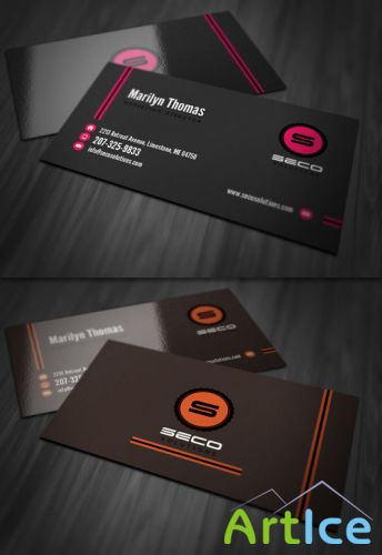 Professional Business Card PSD Template