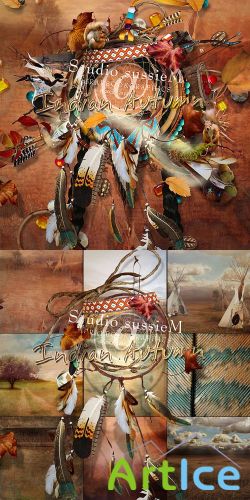 Scrap Set - Indian Autumn PNG and JPG Files