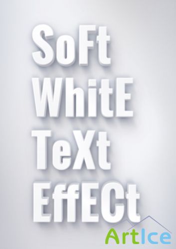 PSD Source - Soft White Text Effect