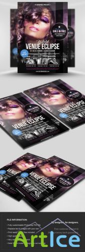 Venue Eclipse Flyer/Poster PSD Template