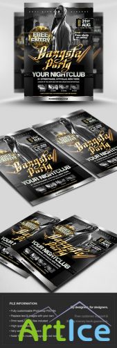 Gangsta Party Flyer/Poster PSD Template