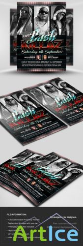 Cash Killaz Flyer/Poster PSD Template